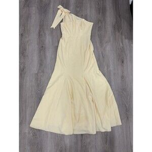 Revelry Bridesmaid Yellow Dress Wedding Size 8